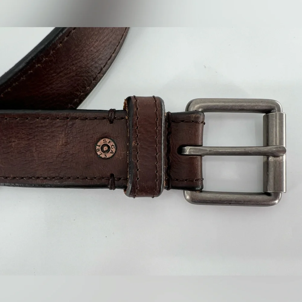 Vintage Brown Leather‎ Belt 38/40